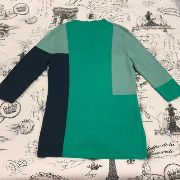 HUGO BOSS Frynlee Colorblock Ribbed Wool Sweater - Picture 5 of 6